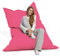 Bruni Pouf géant Caree rose – Pouf rectangulaire XXL, 140 x 180 cm et rembourrage de 400 l, avec housse intérieure, sac de couchage amovible, pour l'intérieur et l'extérieur, fabriqué en Allemagne