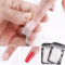 Kit d'extensions d'ongles blancs en fibre de verre avec clip de forme pour réparation d'ongles cassés, autocollants et décalcomanies pour nail art