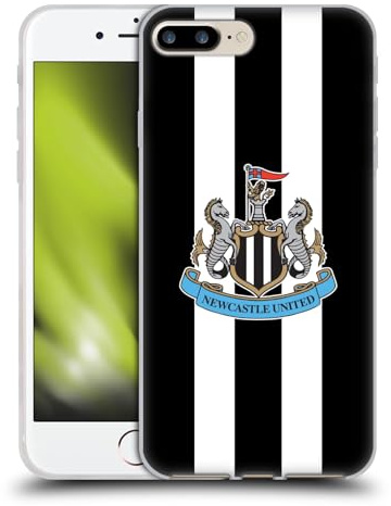 Head Case Designs Officially Licensed Newcastle United Football Club Home 2024/25 Crest Kit Gel Case [Military Grade] Compatible with Apple iPhone 7 Plus/iPhone 8 Plus and Compatible with MagSafe