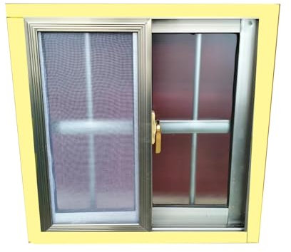 Generico Finestra a vasistas di Grandi Dimensioni, finestre scorrevoli Orizzontali for capannoni, pollai, Case mobili, bagni e Cantine(80x60cm)