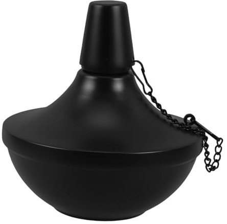 POPETPOP Tischfackel Nachfüllbare Taschenlampe Laterne Metall Tischfackel Für Nachfüllbare Öllampe Mit Docht Und Abdeckung Für Terrassendekoration