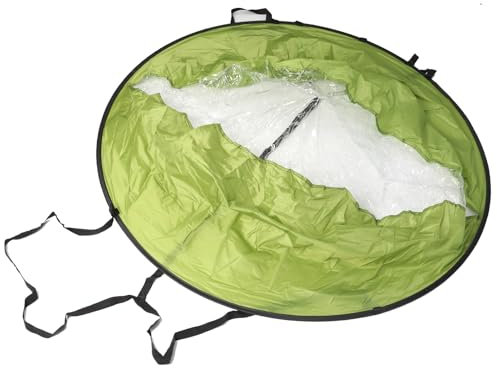 TIKATARER Kajak-Segel, 108 cm, Faltbares Kajak-Wind-Paddle-Board-Segel, Paddle-Board-Segel mit Klarem Fenster, Packraft für Kajaks, Kanus, Schlauchboote, Boote (Green)