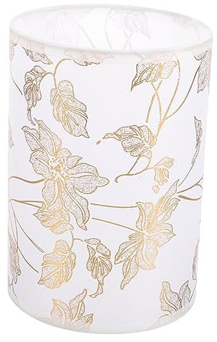 Uonlytech Elegante Pantalla De Lino Para Lámpara De Tambor Pantalla De Repuesto Para Lámpara De Mesa Única Para Dormitorio.