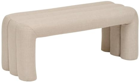 Atmosphera - Sisco Bank – Moderne Bettbank in Tonoptik – Bequeme Polsterung – Stabiles Holzgestell – 102 x 42 cm, 2 Sitzplätze