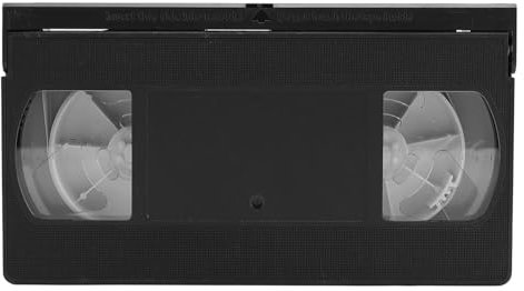 VHS/VCR Head Cleaner, Video Head Cleaning Kit for VHS VCR Players, Dry Technology No Fluid Required, Reusable Videohead Cleaner Tape, Black