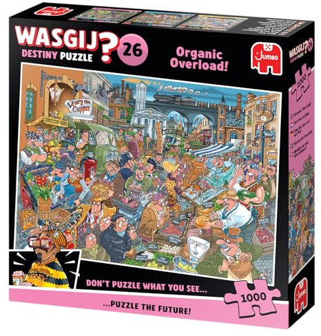 Wasgij Destiny 26 – Biologischer Überschuss – Organic Overload – Puzzle für Erwachsene – Lustig – Karton 100% recycelt – 1000 Teile Jumbo