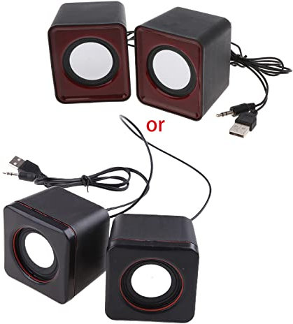 Speakers USB 2.0 For Laptop PC MP3 Multimedia Random Color Adjustable Volume Speakers Prop