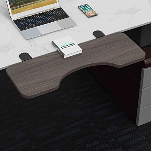 HAVVMK Computer Desk Extender, Keyboard Tray, Sliding Keyboard and Mouse Tray Under The Table (B 75 * 25cm)