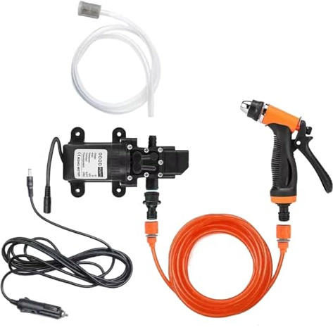 Portable Power Washer, Power Car Washer Portable Cleaner, Car Pressure Washer Portable, Vehicles Cleaning Detailing Machine Adjustable For Automotive Boat RV Deck Floor Fence Patio