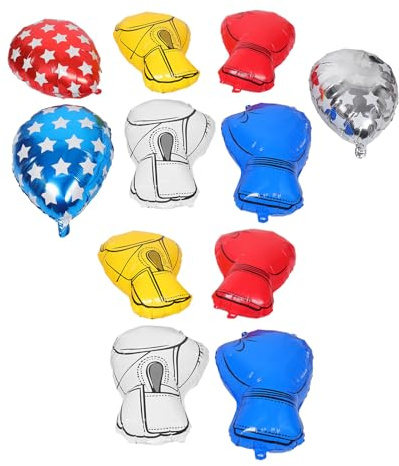 HAPINARY 1 Set aufblasbare Boxhandschuh-Ballons – Box-Geburtstagsdeko – Aluminiumfolienballons für Wrestling-, Kickbox- und Kampfsportpartys
