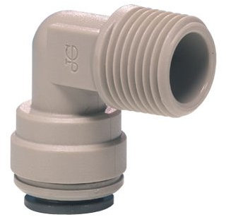 RACCORDO RAPIDO JOHN GUEST TERMINALE A GOMITO (tubo) 1/4 X 3/8 (filetto) nptf