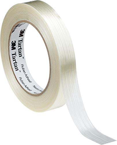 3M 8953/2550 - Nastro adesivo a filamento, trasparente (confezione da 36)
