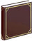 walther design Fotoalbum weinrot 30 x 30 cm Kunstleder mit Prägung, Standard Album MX-200-R