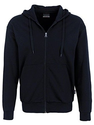 HAKRO Jacke mit Kapuze - 605 - schwarz - Größe: XS