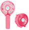 Mini Handheld Fan, VersionTech Foldable Personal Portable Desk Desktop Table Cooling Fan with USB Rechargeable Battery Operated Electric Fan for Office Room Outdoor Household Traveling(3 Speed, Pink)