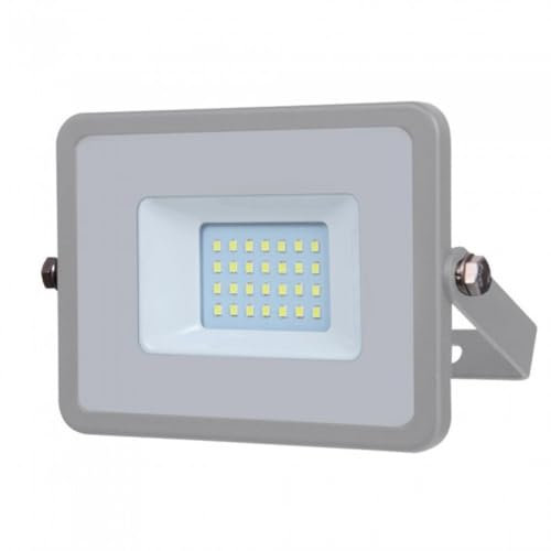 Proiettore LED Slim 20W, Grigio Chip Samsung Luce Freddissima 6400K