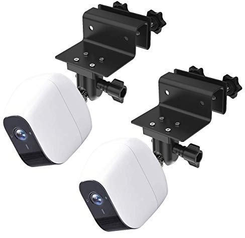 BECEMURU Wasserdichter Dachrinnenhalterung für eufyCam 3/3C,eufycam S300/S330/S220, eufyCam 2/2 Pro, eufyCam 2C/2C Pro Kabellose Überwachungskamera, Keine Bohr-Installation(Schwarz, 2 Pack)
