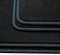 teileplus24 HQ-211 Fußmatten kompatibel mit BMW 1er F20/ F21 2011-2019 Deluxe Velours, Naht:Blau