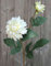 artplants.de Künstliche Dahlie PATRITZIA, Creme-weiß, 55cm, Ø4-9cm - Textilblume