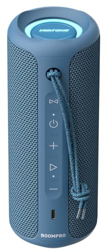 MIATONE Boompro Bluetooth Speakers 36W Portable Speaker with Stereo Sound Bass, Bluetooth 5.3 Wireless IPX7 Waterproof Speaker with USB Type C Charging Port and 5000mAh 16H Playtime (Blue)