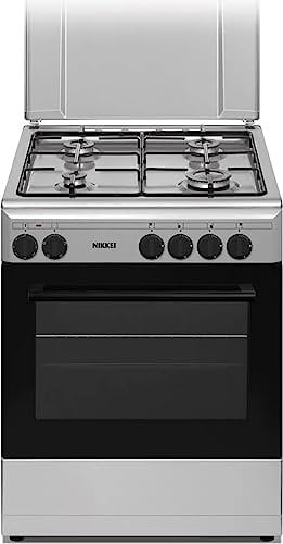 Cucina a gas, Forno elettrico, N° 4 fuochi, 60x60 cm, Bianco