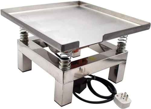 Mini table vibrante en acier inoxydable, table vibrante en béton, banc d'essai de vibration, plate-forme de vibration, vibrateur à plaque plate, table vibrante électrique 3000 tr/min ( Color : 50*50*2