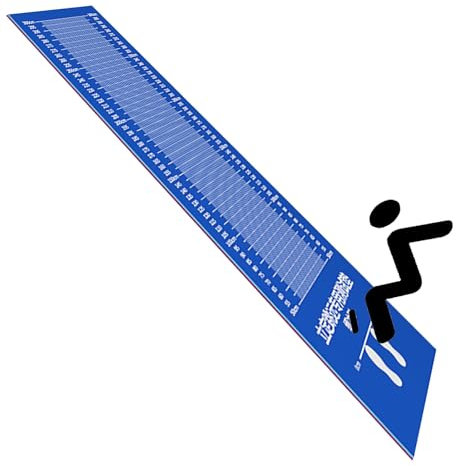 Trainingsmatte mit langem Springseil, extra lange Übung, Yoga-Pad, Matten für drinnen und draußen, PVC, Sport-Messbrett, Kinder und Erwachsene