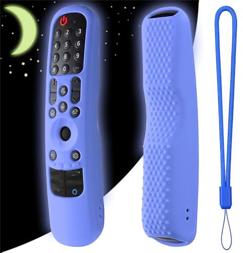 Telecomando in silicone Custodia Per LG MR21GA MR22GA MR23GA AKB76036504 AKB76039901 Intelligente TV Antiurto Magia Manicotto per Telecomando (Luminous Blue)