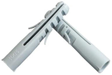 100 pezzi 4/5/6/7/8/10/12/14/16MM Chiodo di espansione Viti di ancoraggio for cartongesso Tassello autoperforante Tassello in plastica for gesso senza tappo(14mm no cap)