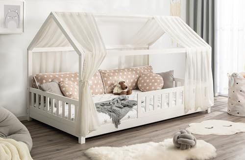 TiCAA Tüll-Set für Hausbett Kay Creme/beige