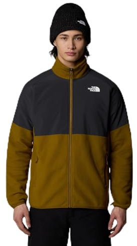 The North Face NF0A89JG7O01 M GLACIER HEAVYWEIGHT FULL ZIP Giacca Uomo MOSS GREEN/ASPHALT GREY Taglia M