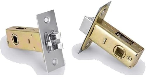 Türschloss mit Schlüssel, Zylinderschloss, 1 Stück Badezimmer-Einzel-Riegel-Schließzylinder, Dreistangen-Einzelzungen-Schlosskörper-Türzylinder(Margins 25mm)