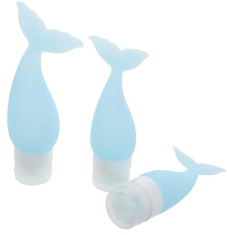 Ipetboom Reiseflaschen für Flüssigtoilettenartikel 3er-Pack Quetschflaschen Aus Silikon für Shampoo Spülung Duschgel Auslaufsichere Reisebehälter