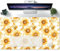 Mauspad XXL Sonnenblumenblüten Mousepad groß Motiv Tischunterlage Large Size verbessert Präzision und Geschwindigkeit auch für Roccat Razer Logitech Maus und Tas - 600x300mm
