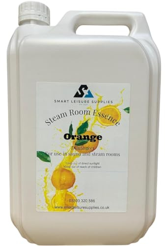 Orange Sauna & Steam Room Essence Milk - 5 Litre Professional Energizing Bulk