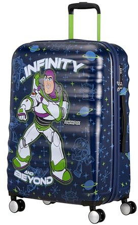 American Tourister Wavebreaker Disney - Buzz Lightyear Hartschalenkoffer Groß (77 cm), Reisekoffer, TSA Schloss, 4 Rollen, 96 L, 4.2 kg