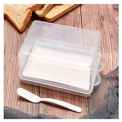 XXXXW Fresh Butterdose/Hochwertig Butterschale Butter Behälter mit Deckel, Kuh Butterschale, Plastikbutterschale, im japanischen Stil Gebackene Käsekühlkoffer-Food Storage Box Klassische Butterschale