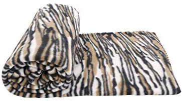 CB Home & Style Fleecedecke Decke 130 x 170 cm Kuscheldecke (Tiger)