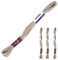 3 Docken Stickgarn je ca. 8m / Sticktwist 100% Baumwolle Stickerei verschiedene Farbwahl, Farbe :7412 dunkelbeige