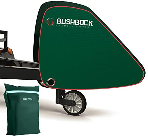 BUSHBOCK® Premium Deichselhaube aus Oxford 600D Material mit PU Beschichtung und Reflektoren. Universal Deichselabdeckung - auch für Wohnwagen/Anhänger mit Antischlingerkupplung & Kastenschloss (Grün)