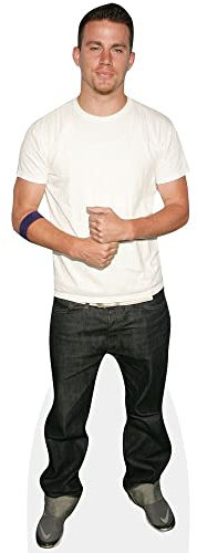 Channing Tatum (White Top) Pappaufsteller lebensgross