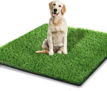 STARROAD-TIM Tappeto Erboso Artificiale Tappeto Erboso per Cani Indoor Outdoor Erba Finta per Cani Area di Addestramento Vasino Patio Prato Decorazione (XL: 80 x 130 cm)