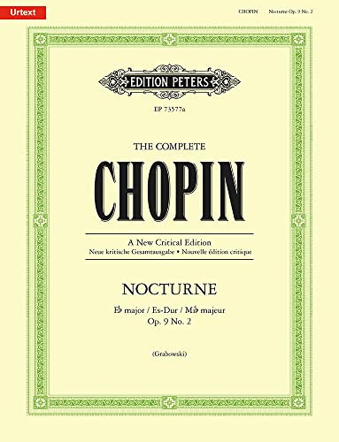 Nocturne Es-Dur op. 9 Nr. 2 (mit Varianten): Partitur für Klavier (Complete Chopin - a New Critical Edition)