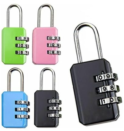 LND Gifts Blue Combination Padlock - Ideal Gym Holiday Travel Accessory - Secure Padlocks with Code for Suitcase Locks and Locker Luggage Locks for Suitcases