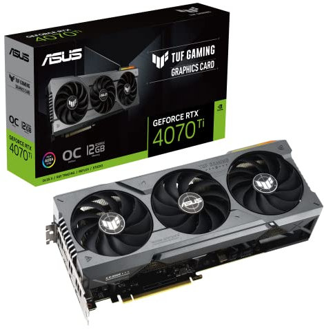 ASUS TUF Gaming NVIDIA GeForce RTX™ 4070 Ti OC Edition Gaming Graphics Card (PCIe 4.0, 12GB GDDR6X, HDMI 2.1a, DisplayPort 1.4a)