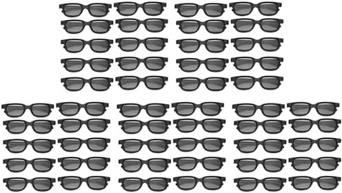 50Pcs Polarizzati Passivi Occhiali 3D per TV 3D Reale 3D Cinema 3D Gaming e TV Frame