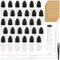 RYMALL 30 Stück Tropfflasche (10ml), Reiseflasche mit Transfer Pipette, Kunststoff