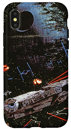 Star Wars Return of the Jedi Death Star II Battle Black Case for iPhone X/XS