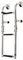 Folding 3Step Boat Ladder, Anti Slip Boat Boarding Ladder,Boat Marine Stainless Steel Pontoon Ladder Polished,Extendable Deck Ladder for Yachts, Speedboats, Fishing boats