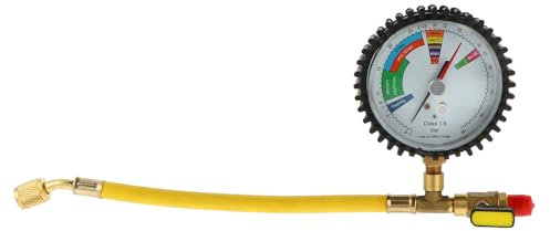 Mobestech Manomètre Pour Équipement De Réfrigération À Pression Dazote Manomètre De Climatisation Facile À Utiliser Pour La Climatisation De Voiture Et De Maison